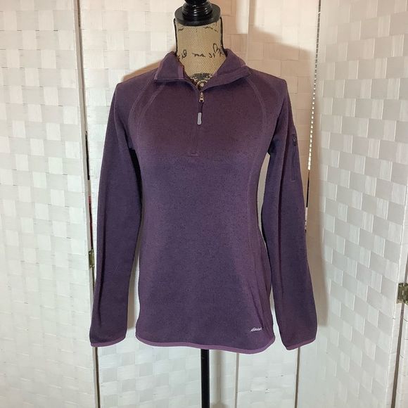 Eddie Bauer purple fleece sweatshirt size small - Picture 2 of 7